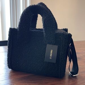 Sherpa shearling teddy handbag/tote
